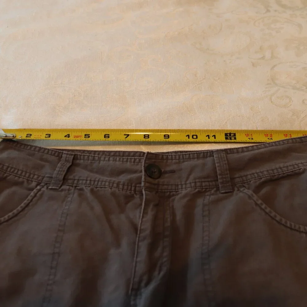 Columbia Cotton Casual Long Shorts Size 10 Grey - Picture 10 of 15